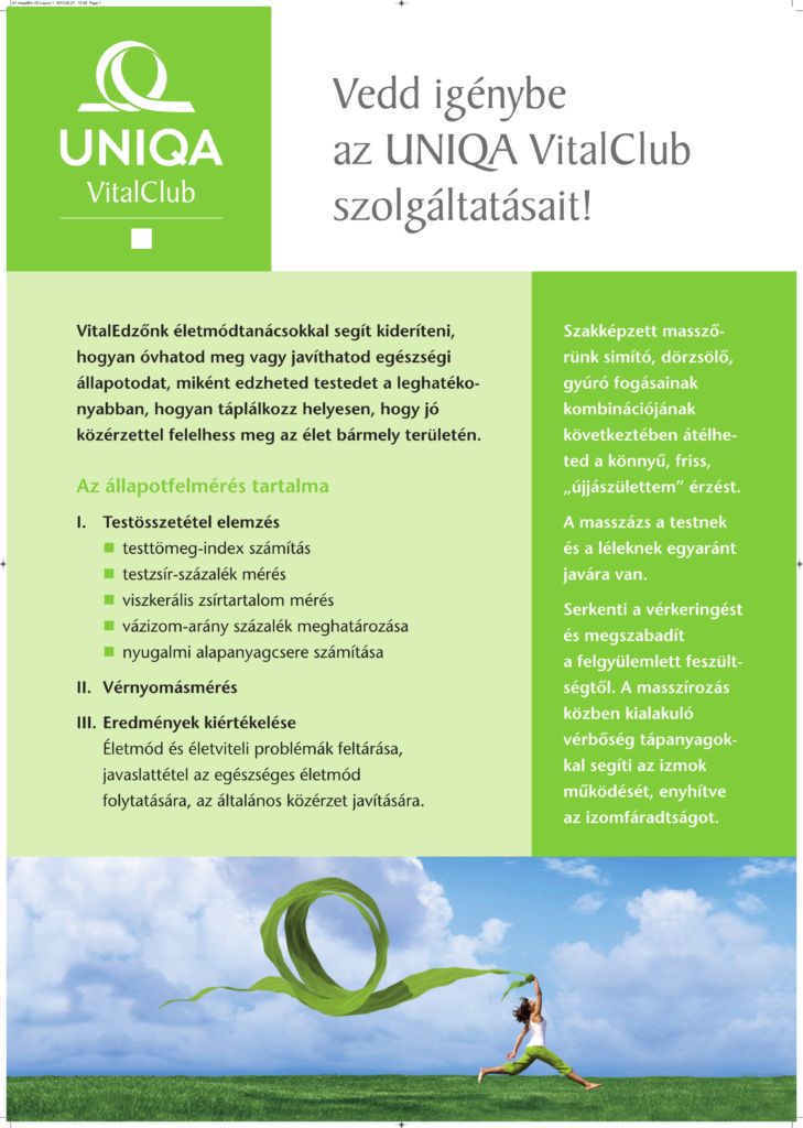 UNIQAVitalClub_szolgáltatások1